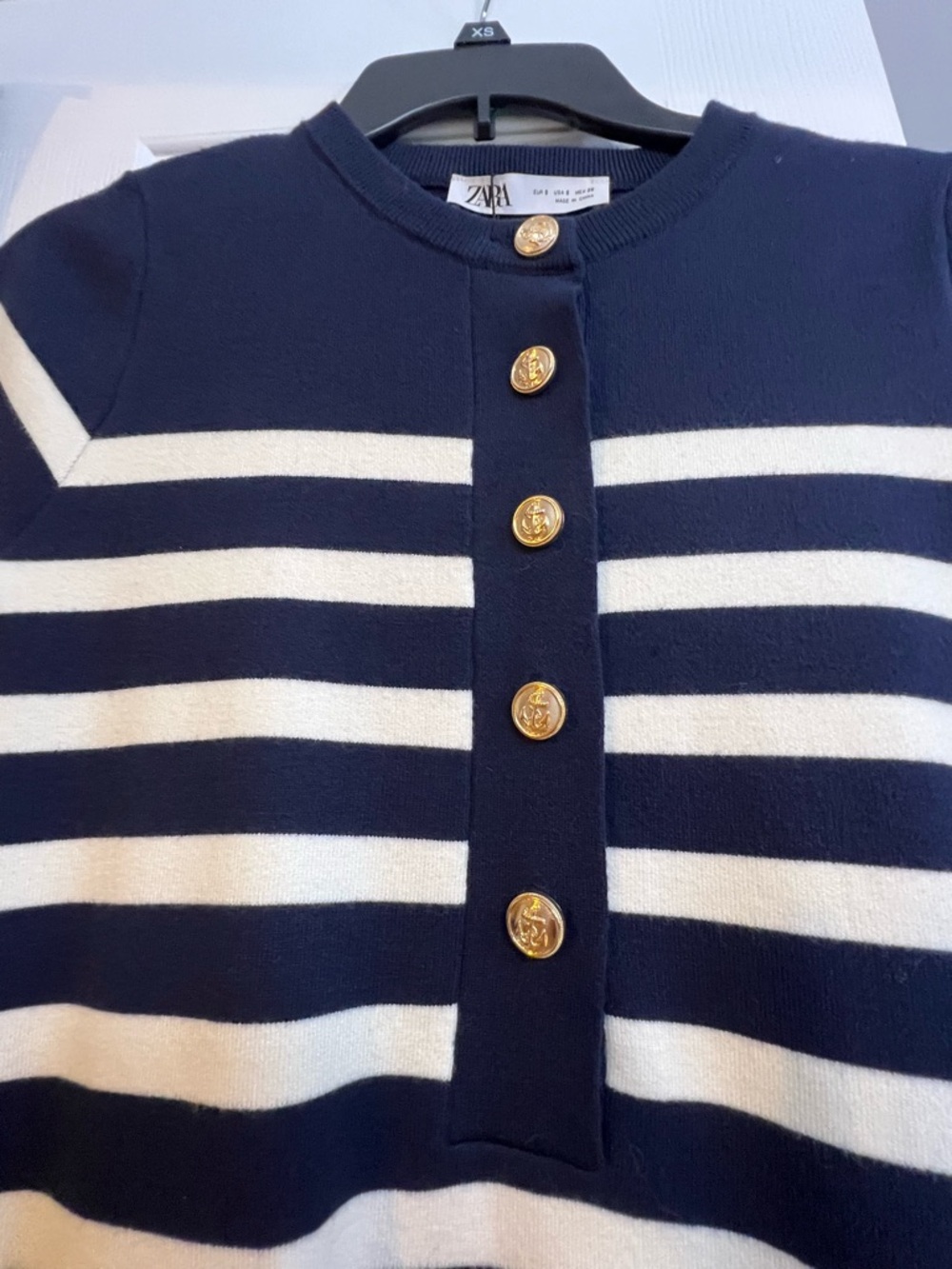 Navy Striped Dress